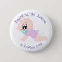 Badge de baptême fille