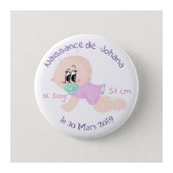 Badge de naissance fille