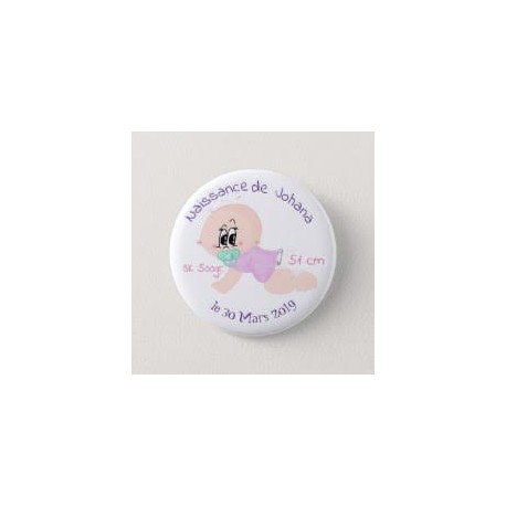 Badge de naissance fille