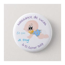 Badge de naissance garçon