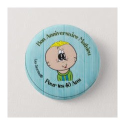 Boy birthday badge