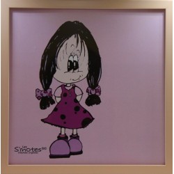 Frame decorating Room of Leah little girl standing 1