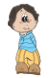 personnage de cadre de famille original